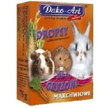 DAKO ART Dropsy marchewkowe dla gryzoni 75g